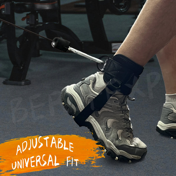 Adjustable Ankle Cuffs for Cable Machine Fitness Training