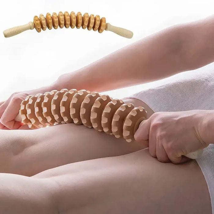 Wooden Fascia Massage Roller for Body Relaxation