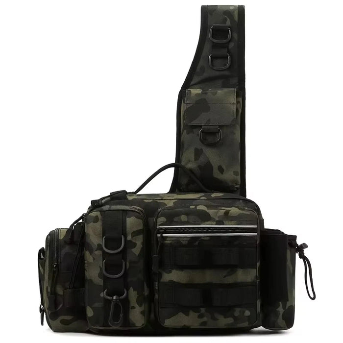 Multifunction Fishing Gear Shoulder Bag with Holder
