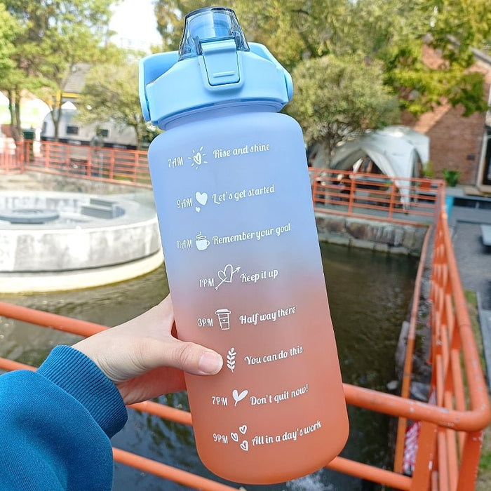 2L Motivational Two-Tone Water Bottle - Flamin' Fitness