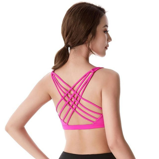 Crisscross Padded Sports Bra - Flamin' Fitness