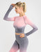 Seamless Ombre Long-Sleeve & Leggings Gym Set - Flamin' Fitness